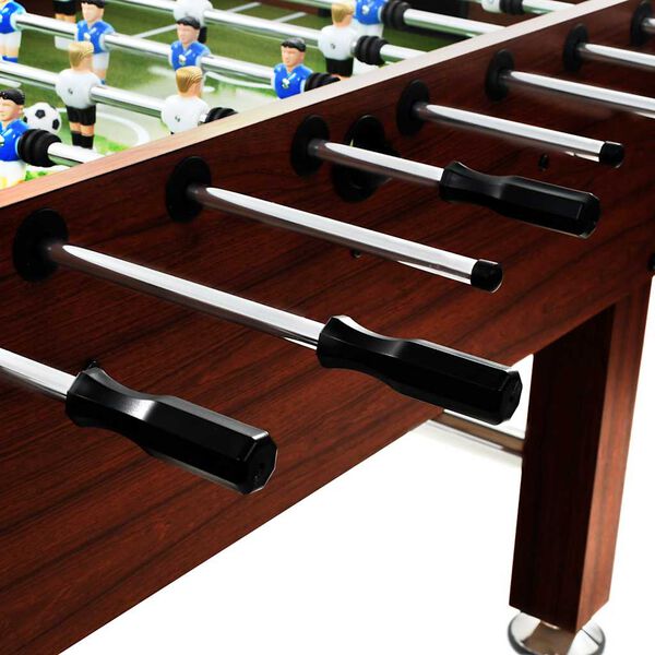 Baby-foot Marron en acier